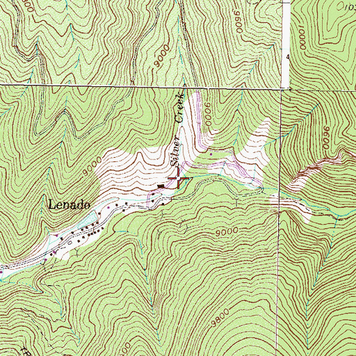 Topographic Map of Silver Creek, CO