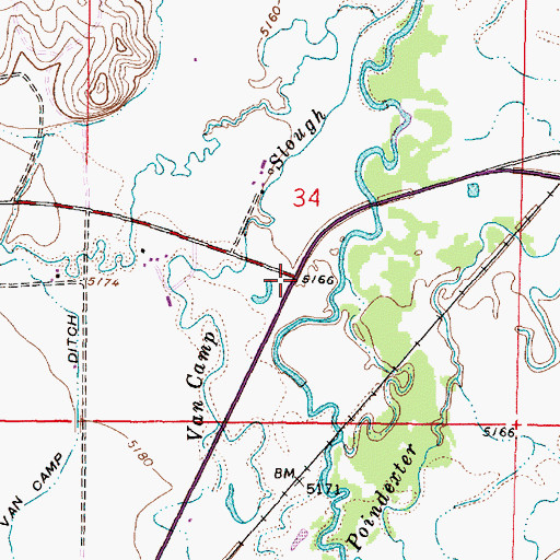 Topographic Map of Interchange 59, MT