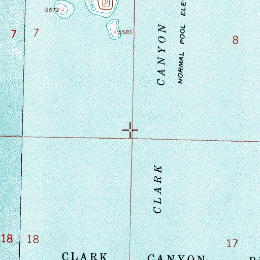 Topographic Map of Armstead (historical), MT