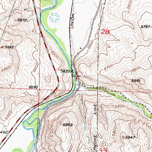 Topographic Map of Clark Canyon (historical), MT