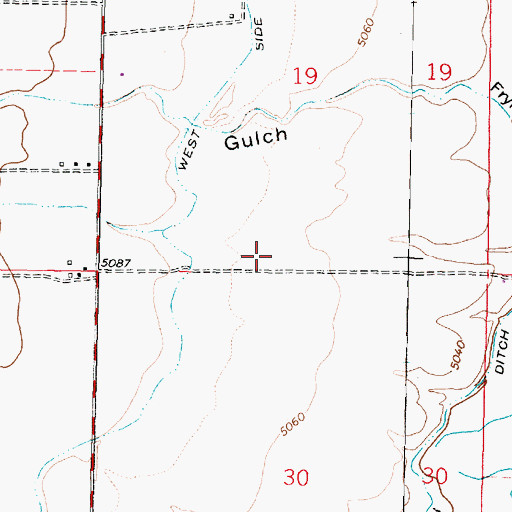 Topographic Map of Frying Pan Basin (historical), MT