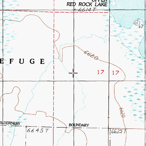 Topographic Map of Magdalen (historical), MT