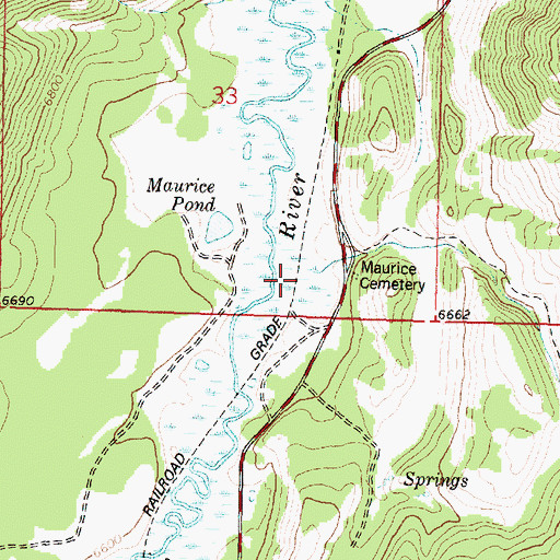 Topographic Map of Maurice (historical), MT