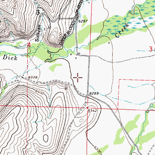 Topographic Map of Monument School (historical), MT