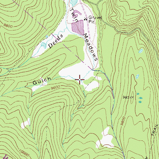 Topographic Map of Foster Gulch, CO