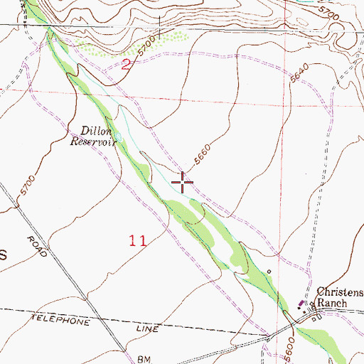 Topographic Map of O'Neils Station (historical), MT