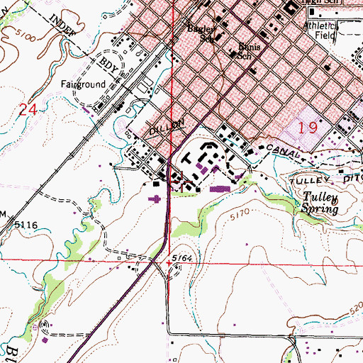 Topographic Map of Student Union Building, MT