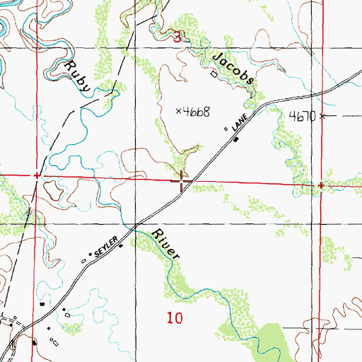 Topographic Map of McCammeron (historical), MT