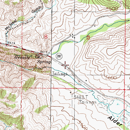 Topographic Map of Junction Post Office (historical), MT