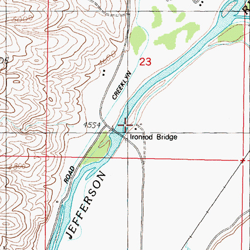 Topographic Map of Iron Rod (historical), MT