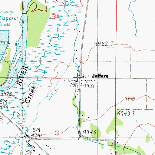 Topographic Map of Trinity Episcopal Church, MT