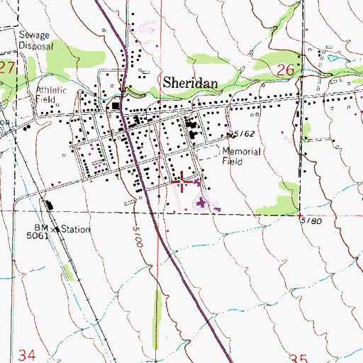 Topographic Map of Ruby Valley Medical Clinic, MT