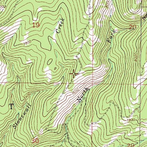 Topographic Map of Stonewall (historical), MT