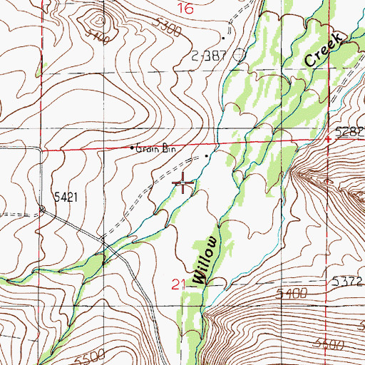 Topographic Map of Boyer Creek, MT