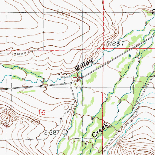 Topographic Map of Tinsley (historical), MT