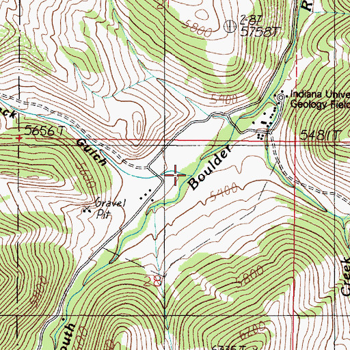Topographic Map of Brownback Creek, MT