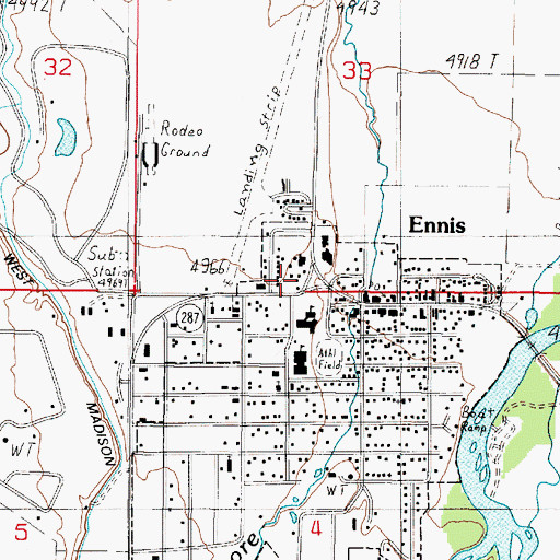 Topographic Map of Camper Corner, MT
