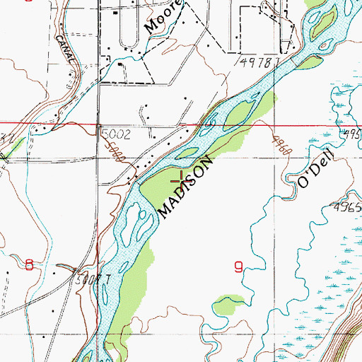 Topographic Map of Elkhorn Store and RV Park, MT