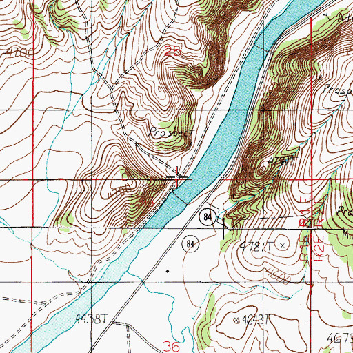 Topographic Map of Red Mountain Campground, MT