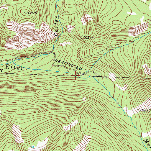 Topographic Map of Mormon Creek, CO
