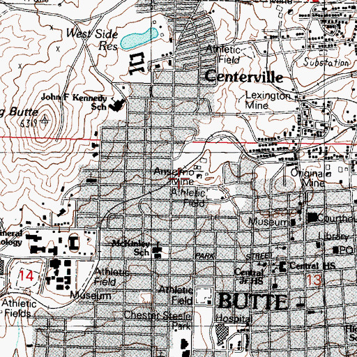 Topographic Map of Anselmo (historical), MT