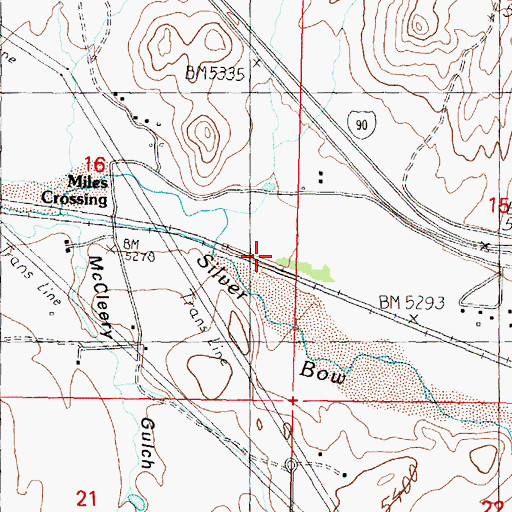 Topographic Map of Ross (historical), MT