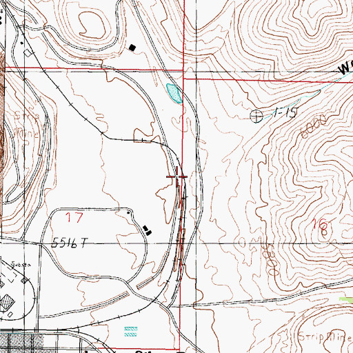 Topographic Map of Mountain Junction (historical), MT