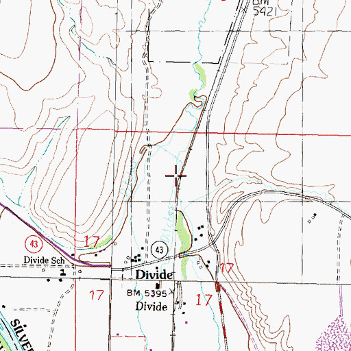 Topographic Map of Lavell (historical), MT