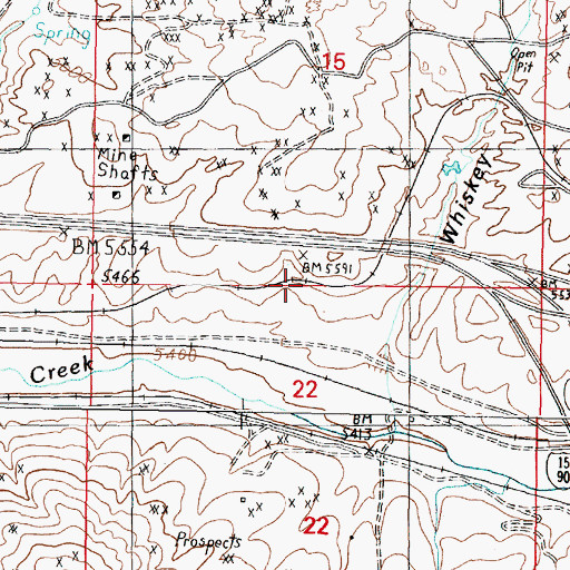Topographic Map of Anderson Spur (historical), MT