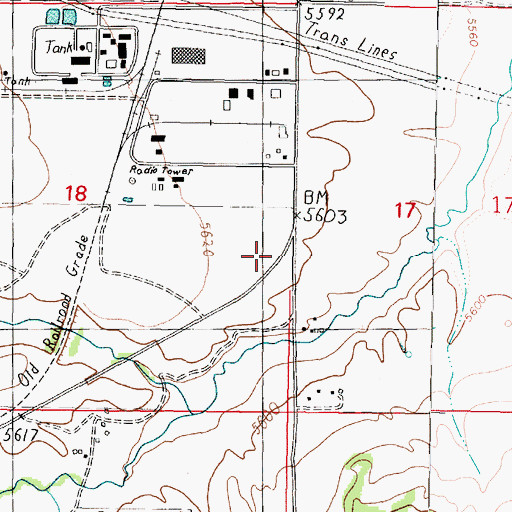 Topographic Map of Butte Industrial Park, MT