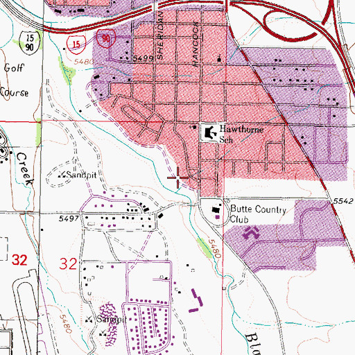 Topographic Map of Worldwide Church of God, MT