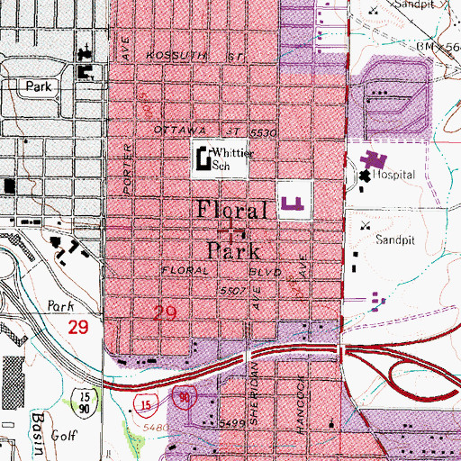 Topographic Map of United Congregational Church, MT