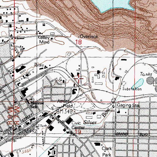 Topographic Map of McGruff Park, MT