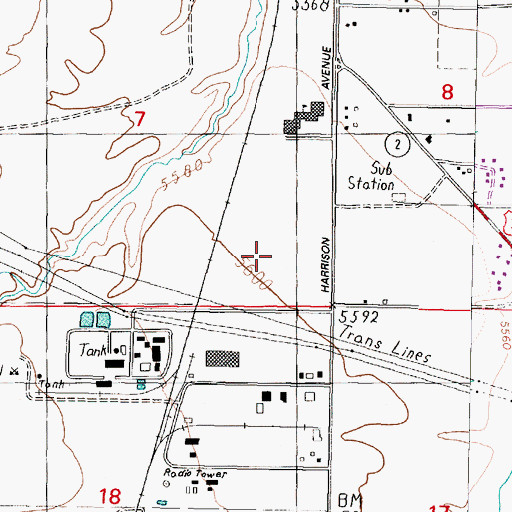 Topographic Map of Acadia Montana, MT