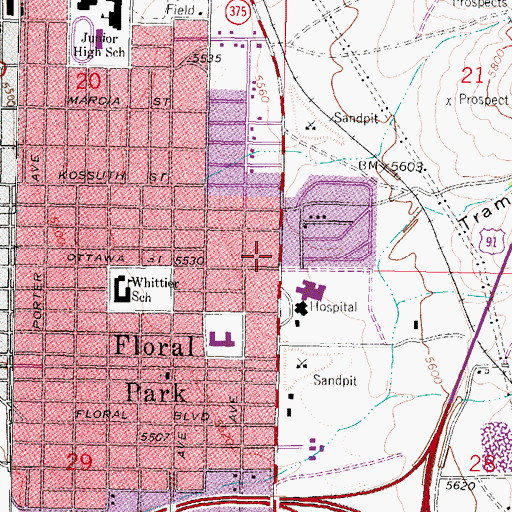 Topographic Map of Butte Park Royal, MT