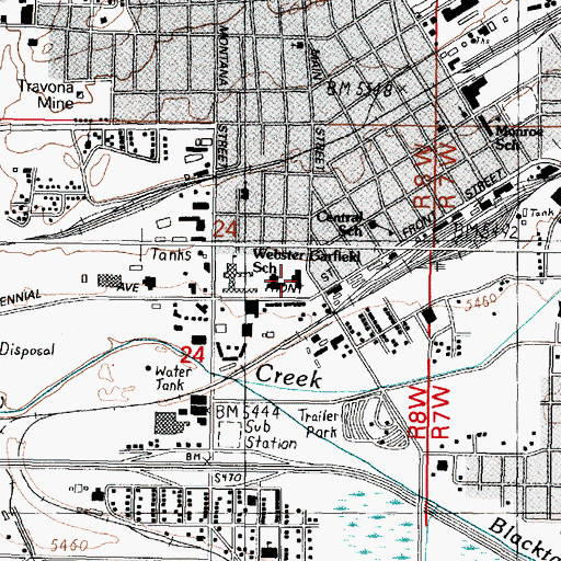 Topographic Map of Family Planning and Well Child Clinic, MT