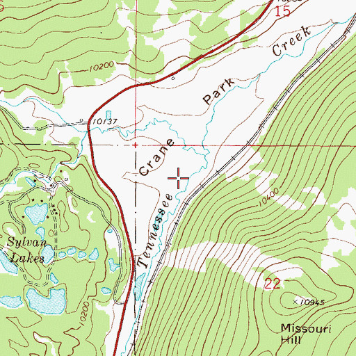 Topographic Map of West Tennessee Creek, CO
