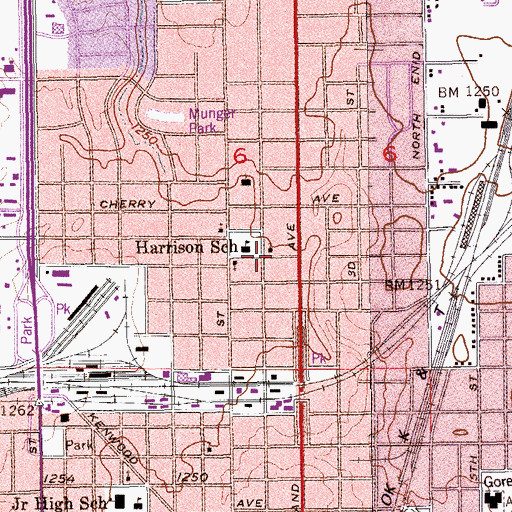 Topographic Map of Christ the King Christian Center, OK