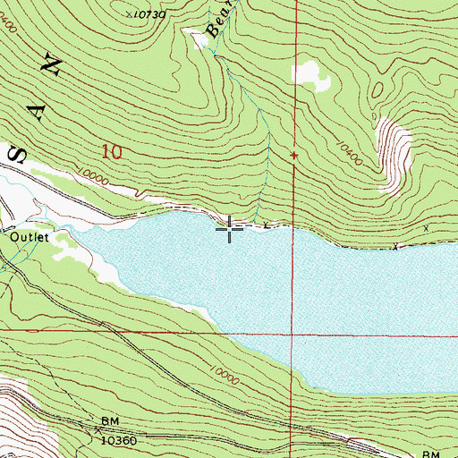Topographic Map of Bear Creek, CO