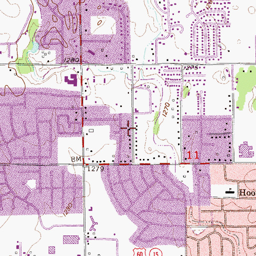 Topographic Map of The Church of Jesus Christ of Latter Day Saints, OK