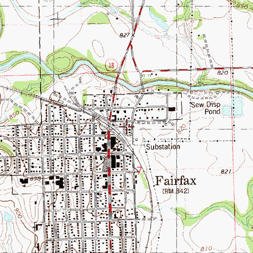 Topographic Map of Sweet Home Baptist Church, OK