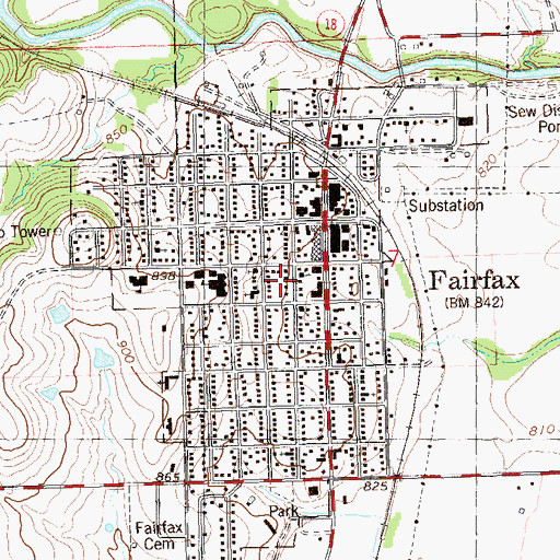 Topographic Map of Christian Church, OK