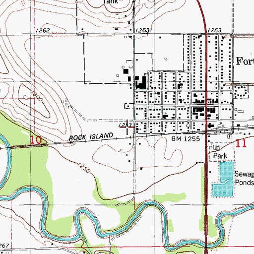 Topographic Map of Behel Assembly of God Church, OK