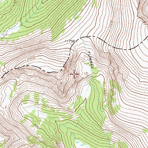 Topographic Map of Homestake Tunnel, CO