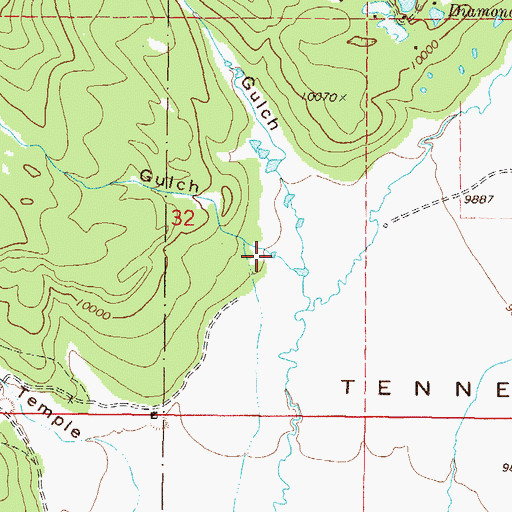 Topographic Map of Porcupine Gulch, CO