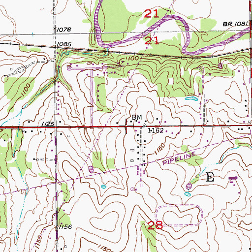 Topographic Map of Church of Christ-Harrah, OK