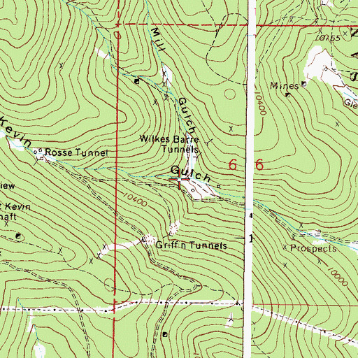 Topographic Map of Shingle Mill Gulch, CO