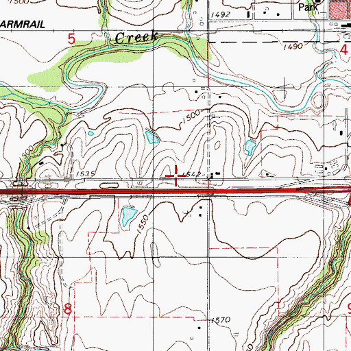 Topographic Map of United Methodist Church, OK