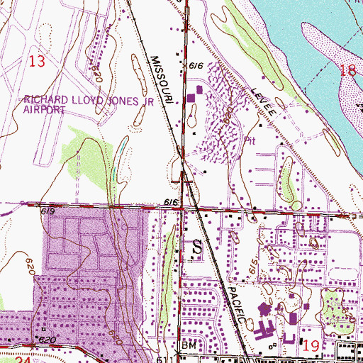 Topographic Map of Victory Christian Center, OK