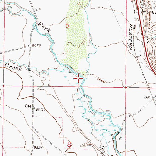 Topographic Map of Lake Fork, CO